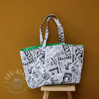 Dekorativna tkanina jacquard Neo noir blanc