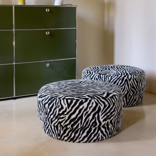 Dekorativna tkanina jacquard Tanzanie noir blanc