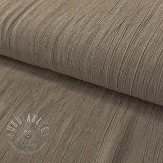 Viskoza s lanom CRINCLE taupe