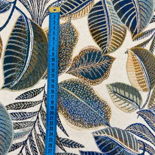 Dekorativna tkanina jacquard Cacao allover bleu