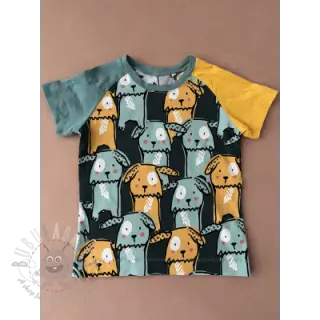 Jersey Funny dogs dark green