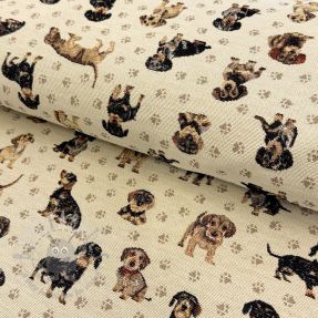 Dekorativna tkanina GOBELIN PREMIUM Little dachshund play