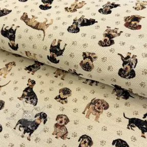 Dekorativna tkanina GOBELIN PREMIUM Little dachshund play