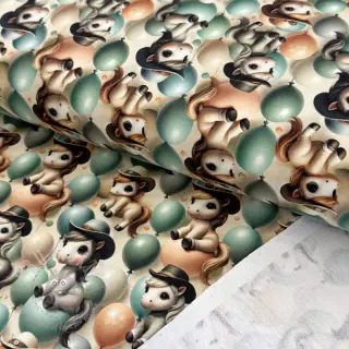 Triko Happy horse design B digital print