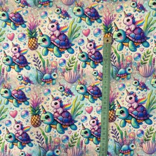 Triko Pretty unicorns design C digital print