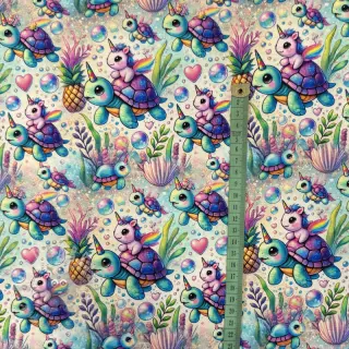 Triko Pretty unicorns design C digital print