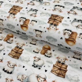 Pletenina Farm love design B digital print