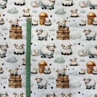 Pletenina Farm love design B digital print