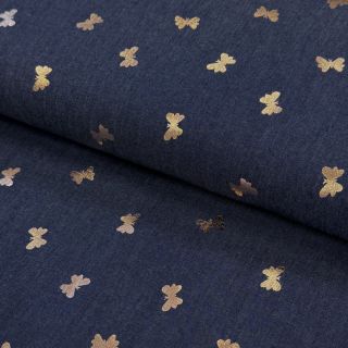 Pamuk JEANS FOIL Butterfly dark blue