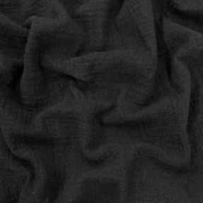 Pamučna tkanina SLUB WASHED black