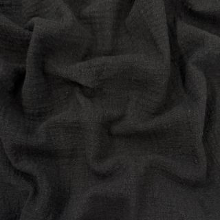 Pamučna tkanina SLUB WASHED black