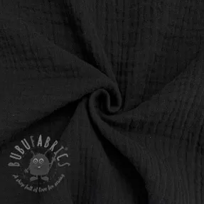 Tetra Tkanina/Muslin black ORGANIC
