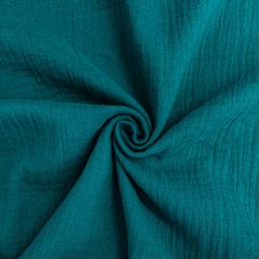Dvoslojna gaza/muslin petrol ORGANIC
