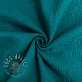 Tetra Tkanina/Muslin petrol ORGANIC