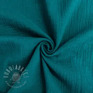 Tetra Tkanina/Muslin petrol ORGANIC
