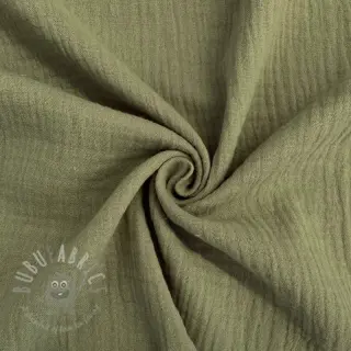Tetra Tkanina/Muslin moss green ORGANIC