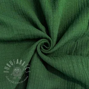 Tetra Tkanina/Muslin dark green ORGANIC