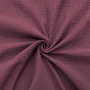 Dvoslojna gaza/muslin aubergine ORGANIC