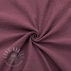 Tetra Tkanina/Muslin aubergine ORGANIC
