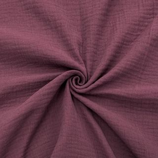 Tetra Tkanina/Muslin aubergine ORGANIC