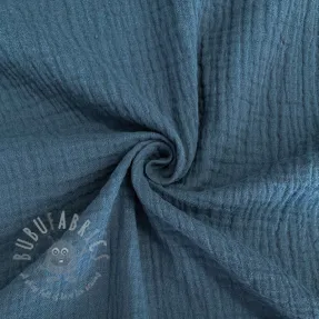 Tetra Tkanina/Muslin indigo ORGANIC