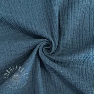 Tetra Tkanina/Muslin indigo ORGANIC