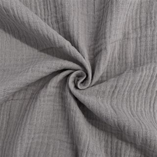 Dvoslojna gaza/muslin grey ORGANIC