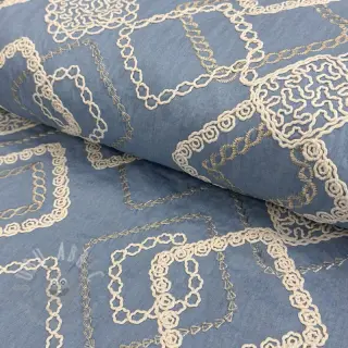 Pamuk JEANS EMBROIDERY Square light blue