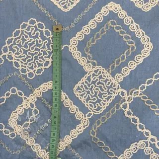 Pamuk JEANS EMBROIDERY Square light blue