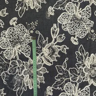 Pamuk JEANS EMBROIDERY Bouquet black