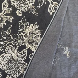 Pamuk JEANS EMBROIDERY Bouquet black