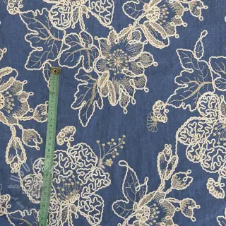 Pamuk JEANS EMBROIDERY Bouquet blue