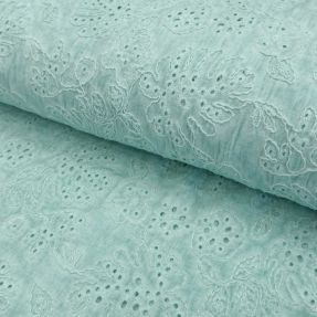 Pamuk VOILE EMBROIDERY Vintage aqua