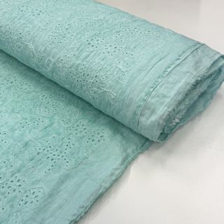 Pamuk VOILE EMBROIDERY Vintage aqua