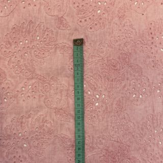 Pamučna tkanina VOILE EMBROIDERY Vintage rose