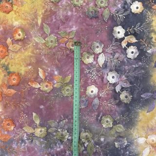 Pamuk TIE DYE EMBROIDERY Poppy design E