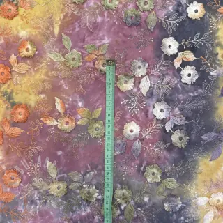 Pamuk TIE DYE EMBROIDERY Poppy design E