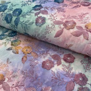 Pamuk TIE DYE EMBROIDERY Poppy design C