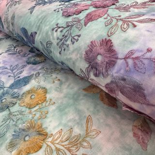 Pamuk TIE DYE EMBROIDERY Poppy design C