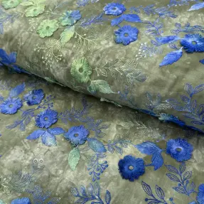 Pamuk TIE DYE EMBROIDERY Poppy design B
