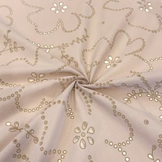 Pamučna tkanina VOILE Puffy beige