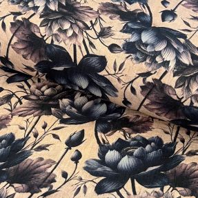 Dvoslojna gaza/muslin Dreamy flowers design B digital print