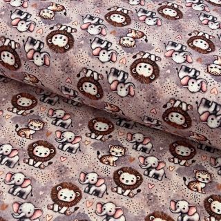 Tetra Tkanina/Muslin Safari buddys design A digital print