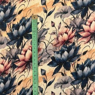 Dvoslojna gaza/muslin Dreamy flowers design E digital print