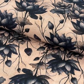 Dvoslojna gaza/muslin Dreamy flowers design A digital print