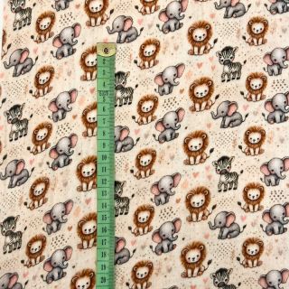 Tetra Tkanina/Muslin Safari buddys design D digital print