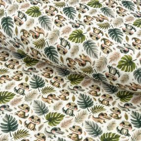 Dvoslojna gaza/muslin Safari buddys design B digital print