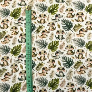 Dvoslojna gaza/muslin Safari buddys design B digital print