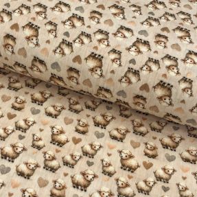 Dvoslojna gaza/muslin Little farm animals design A digital print