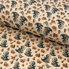 Dvoslojna gaza/muslin Baby dino design B digital print